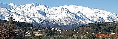 View of the White Mountains in the Apokoronas region