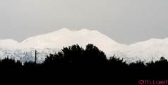 View of the White Mountains early in the morning