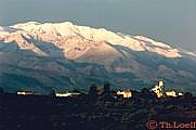 View of the White Mountains from the village of Kalamitsi Amigdali, Apokoronas